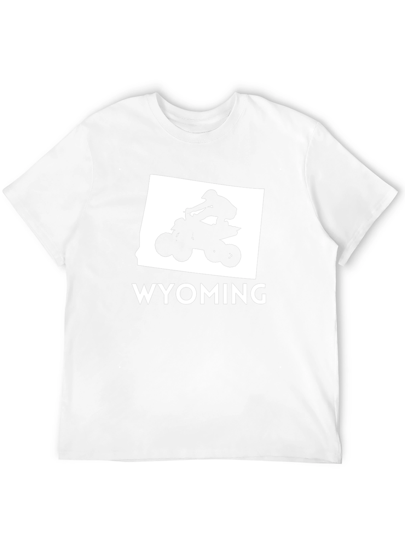 Wyoming ATV T-Shirt - Black Cotton Graphic Tee