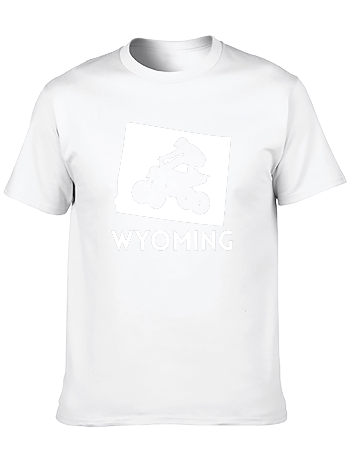 Wyoming ATV T-Shirt - Black Cotton Graphic Tee