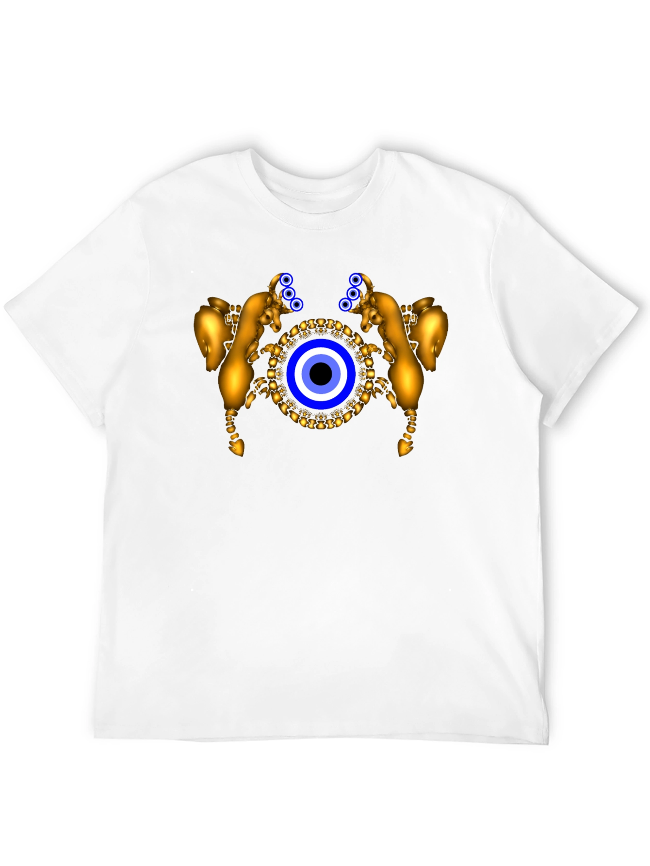 Evil Eye Golden Ram Graphic T-Shirt