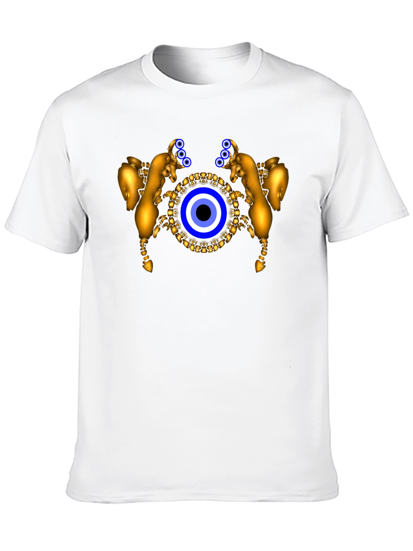 Evil Eye Golden Ram Graphic T-Shirt