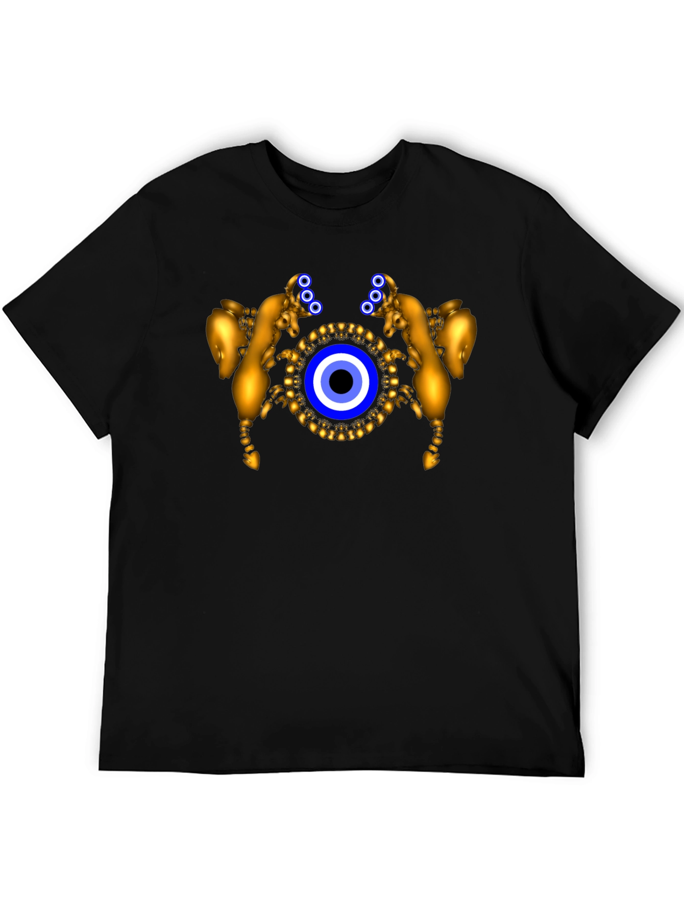 Evil Eye Golden Ram Graphic T-Shirt
