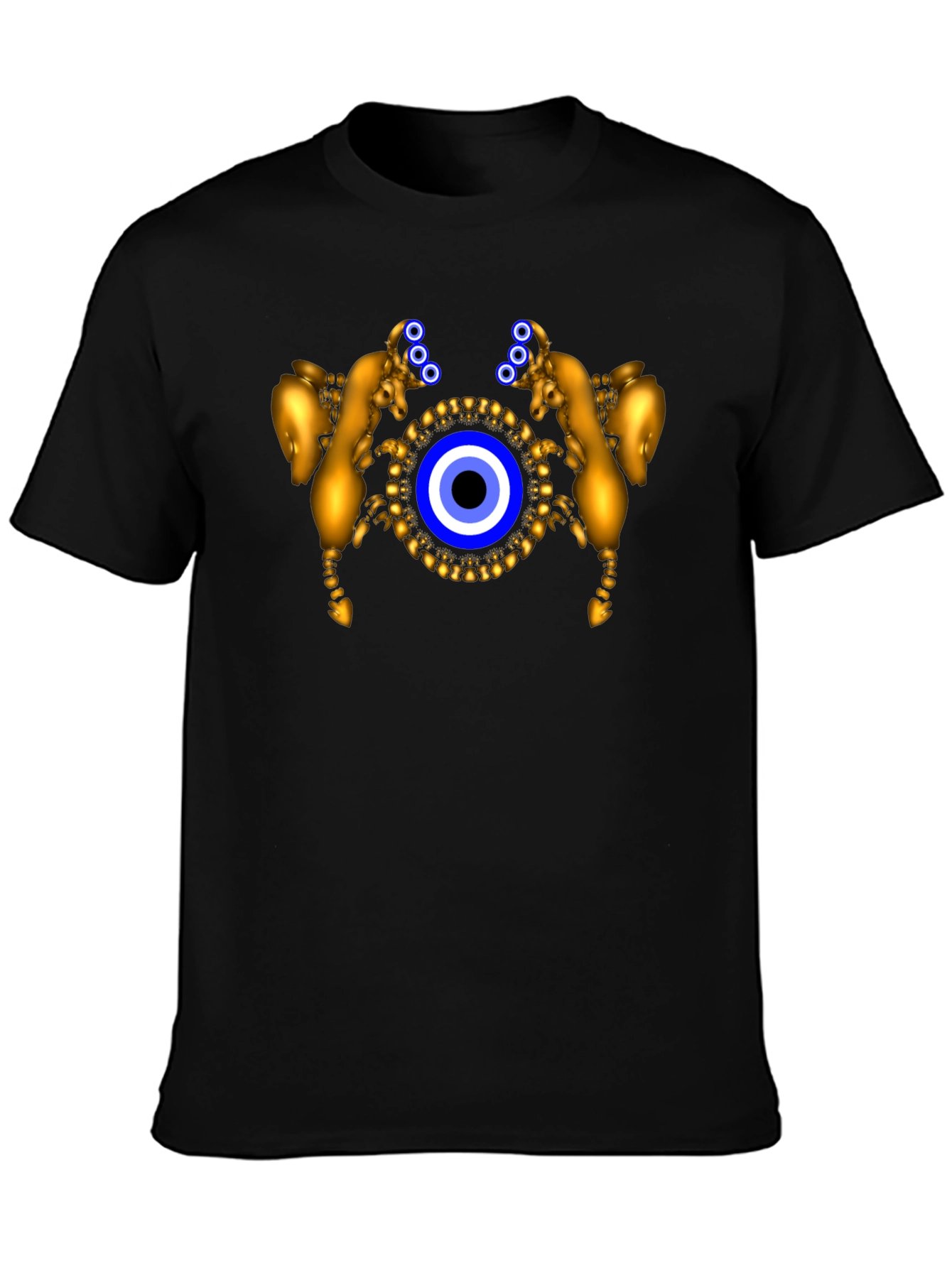 Evil Eye Golden Ram Graphic T-Shirt