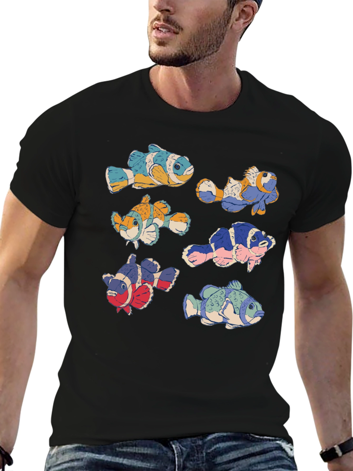 Clownfish Graphic Tee - Quirky Fish Lovers T-Shirt