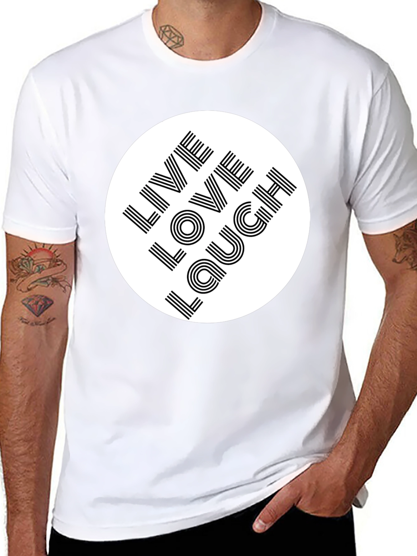 Live Love Laugh Graphic Tee - Stylish Comfort