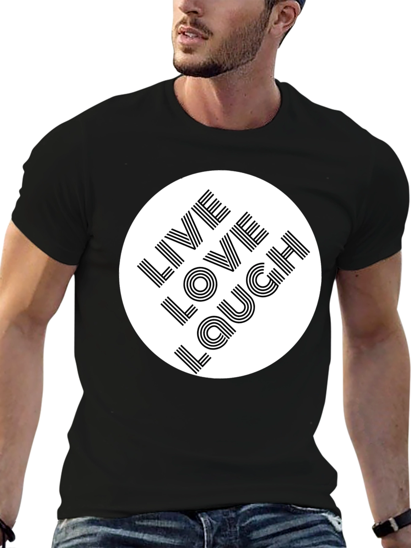 Live Love Laugh Graphic Tee - Stylish Comfort