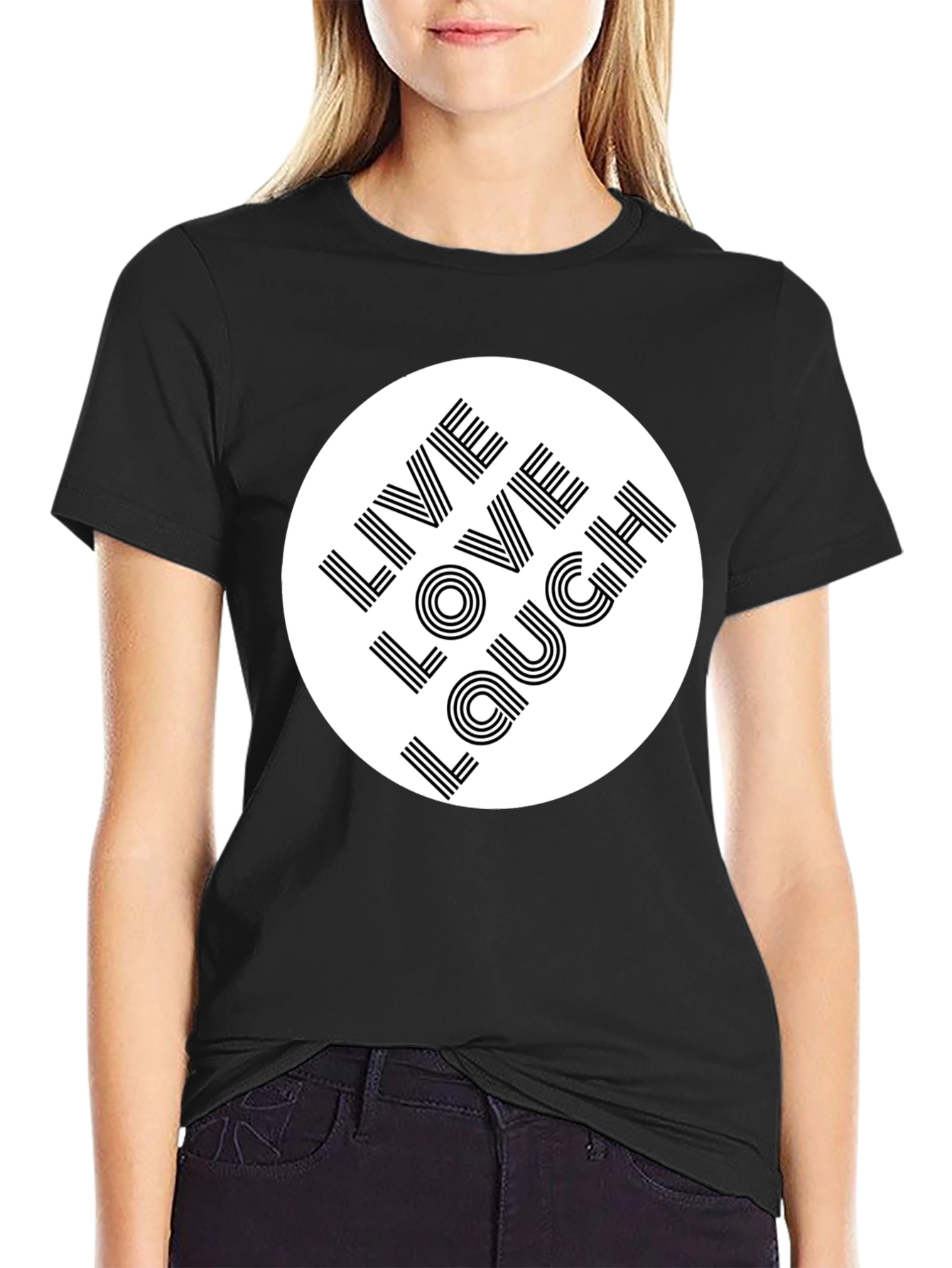 Live Love Laugh Graphic Tee - Stylish Comfort