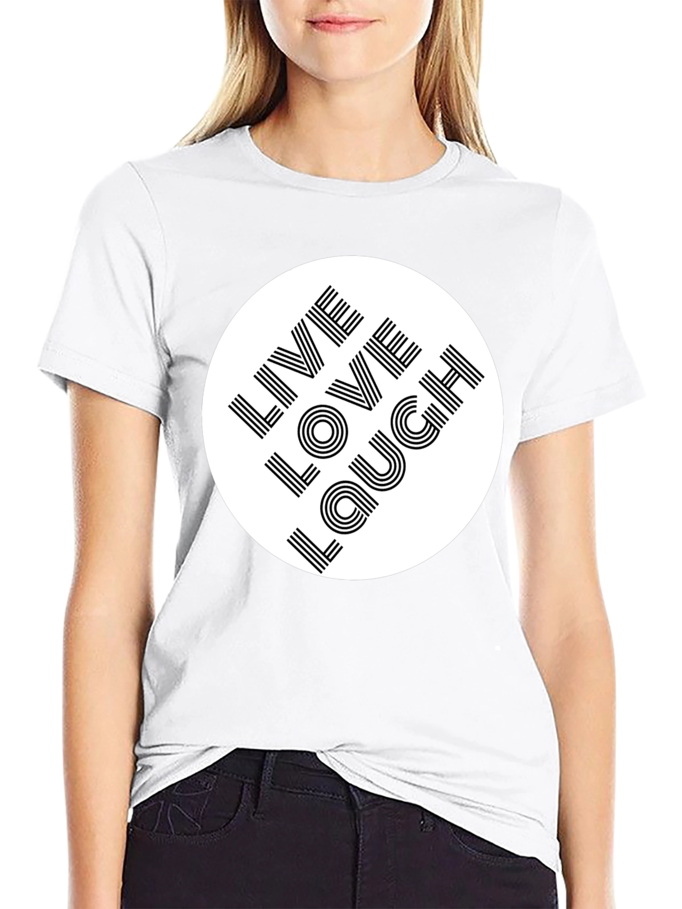 Live Love Laugh Graphic Tee - Stylish Comfort