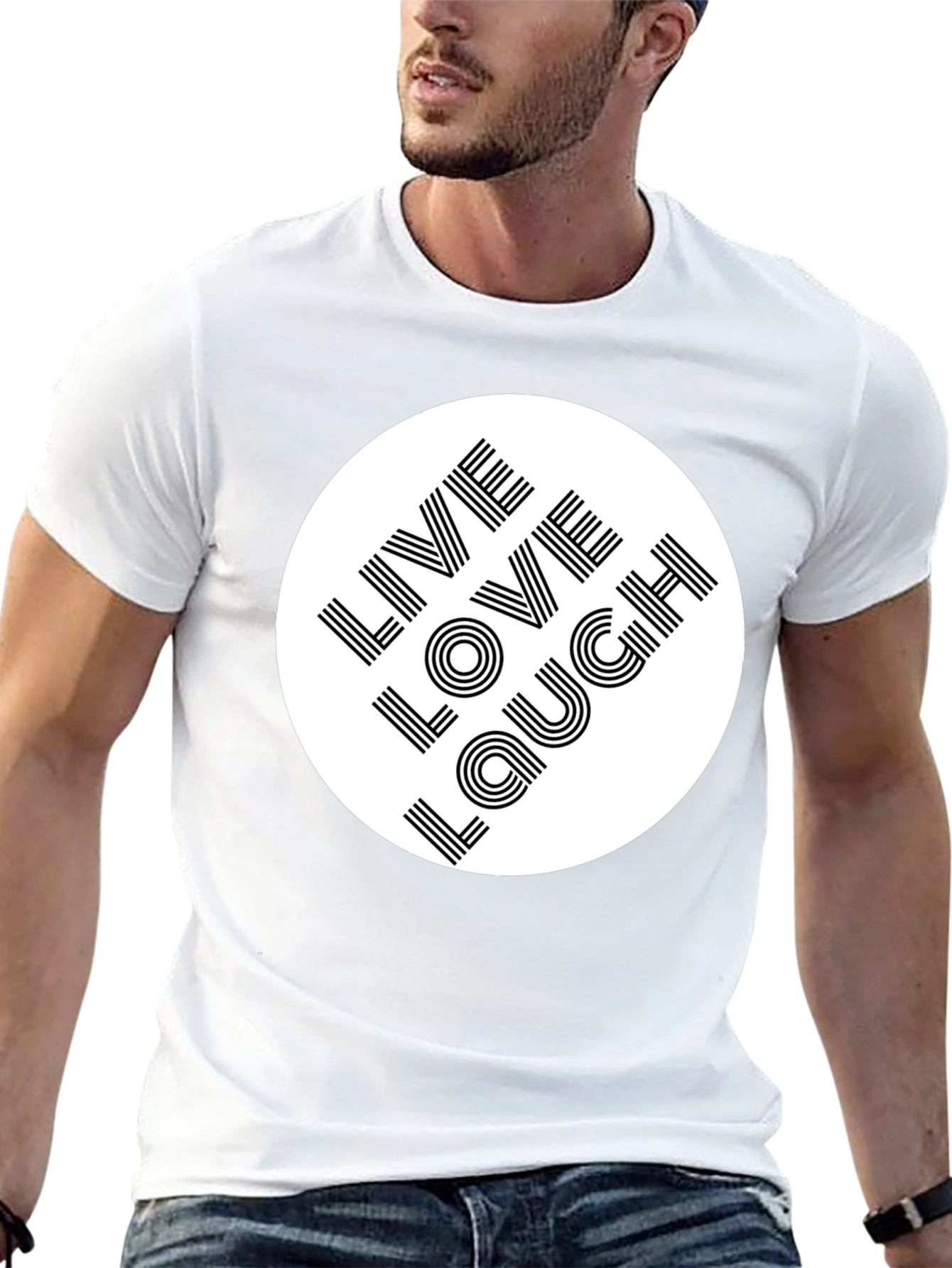 Live Love Laugh Graphic Tee - Stylish Comfort