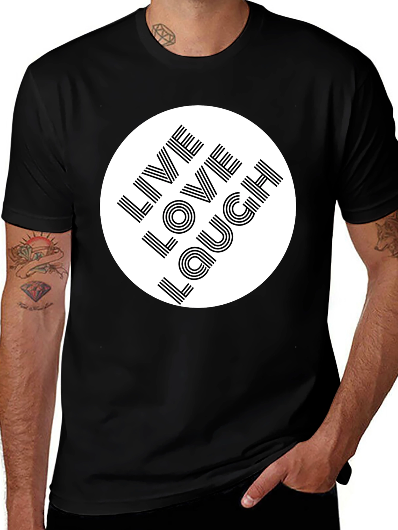 Live Love Laugh Graphic Tee - Stylish Comfort