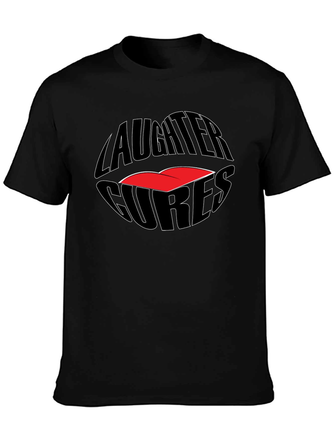 Laughter Cures Graphic Tee - Black