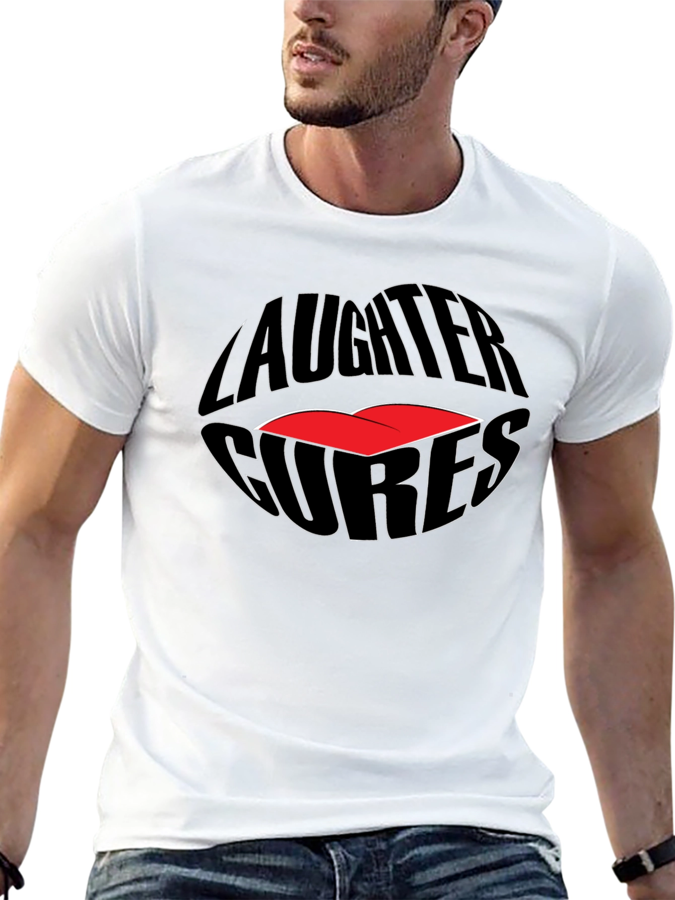 Laughter Cures Graphic Tee - Black