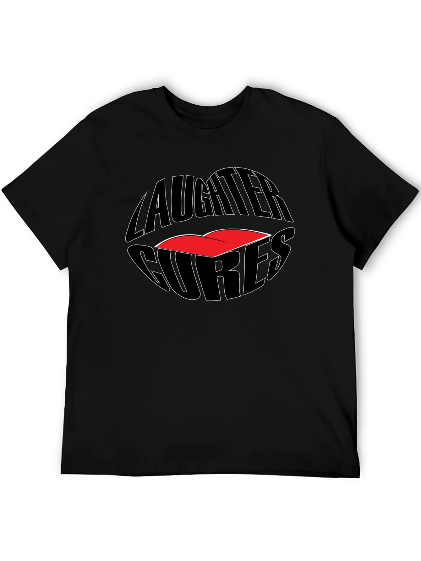 Laughter Cures Graphic Tee - Black