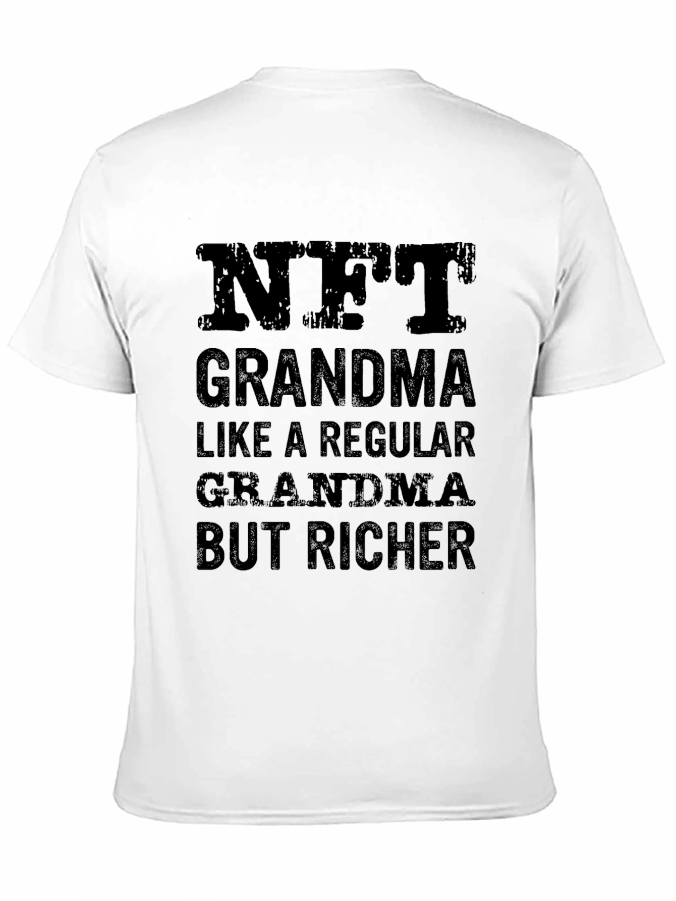 NFT Grandma Black Graphic T-Shirt