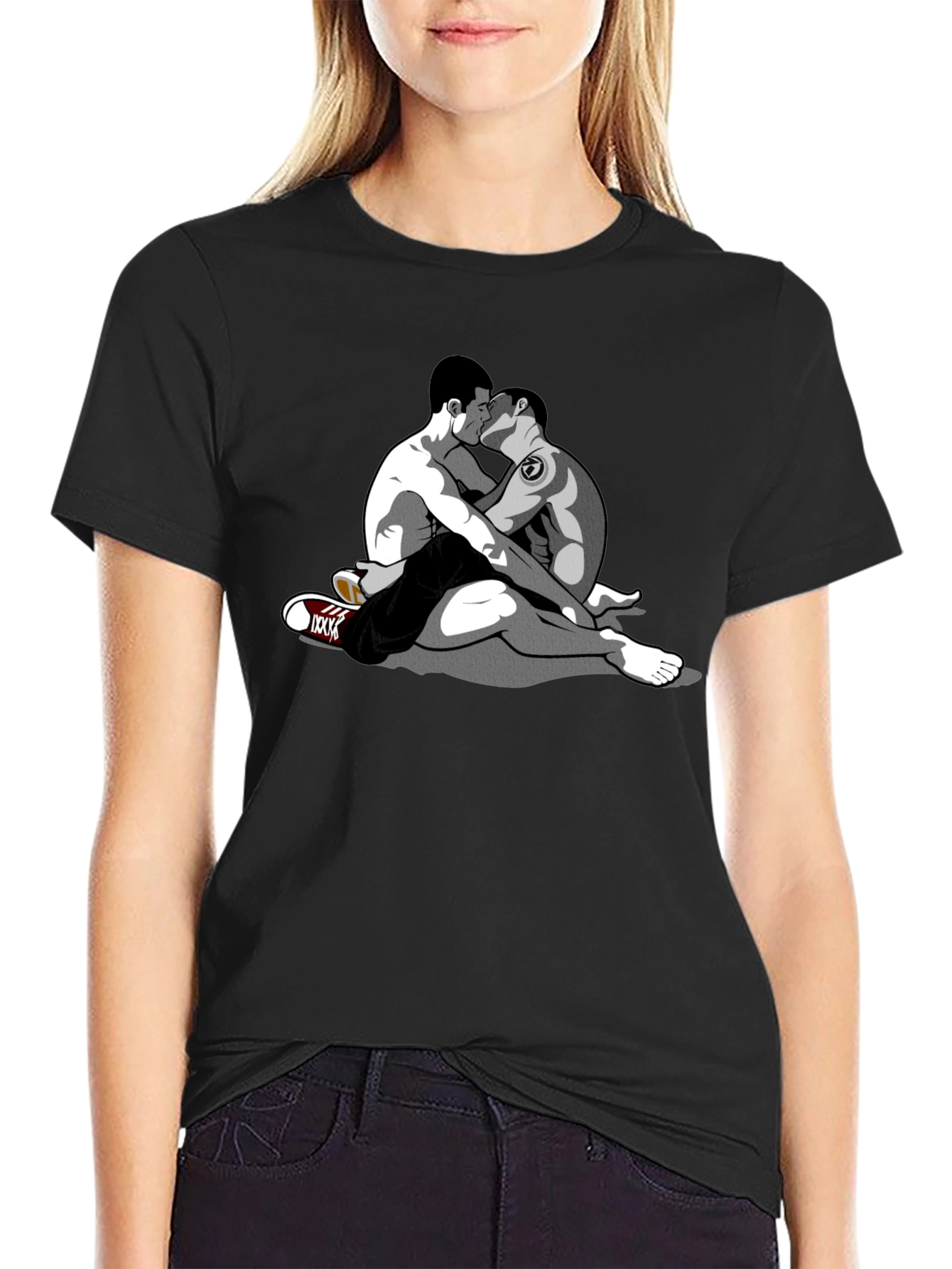 Embrace Tee - Graphic Gay Kiss Design