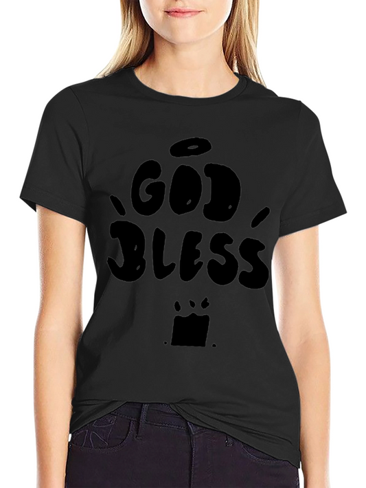 God Bless Graphic Tee - Classic Black