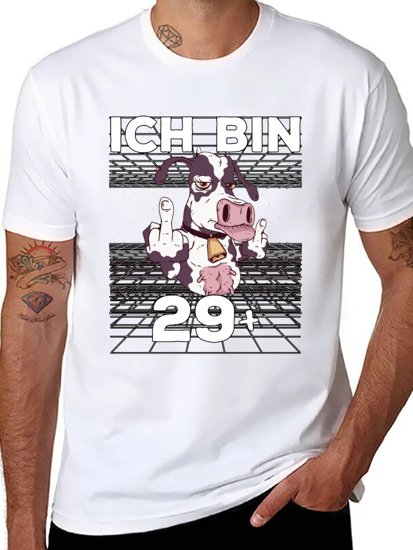 Funny Cow 29+ Birthday T-Shirt