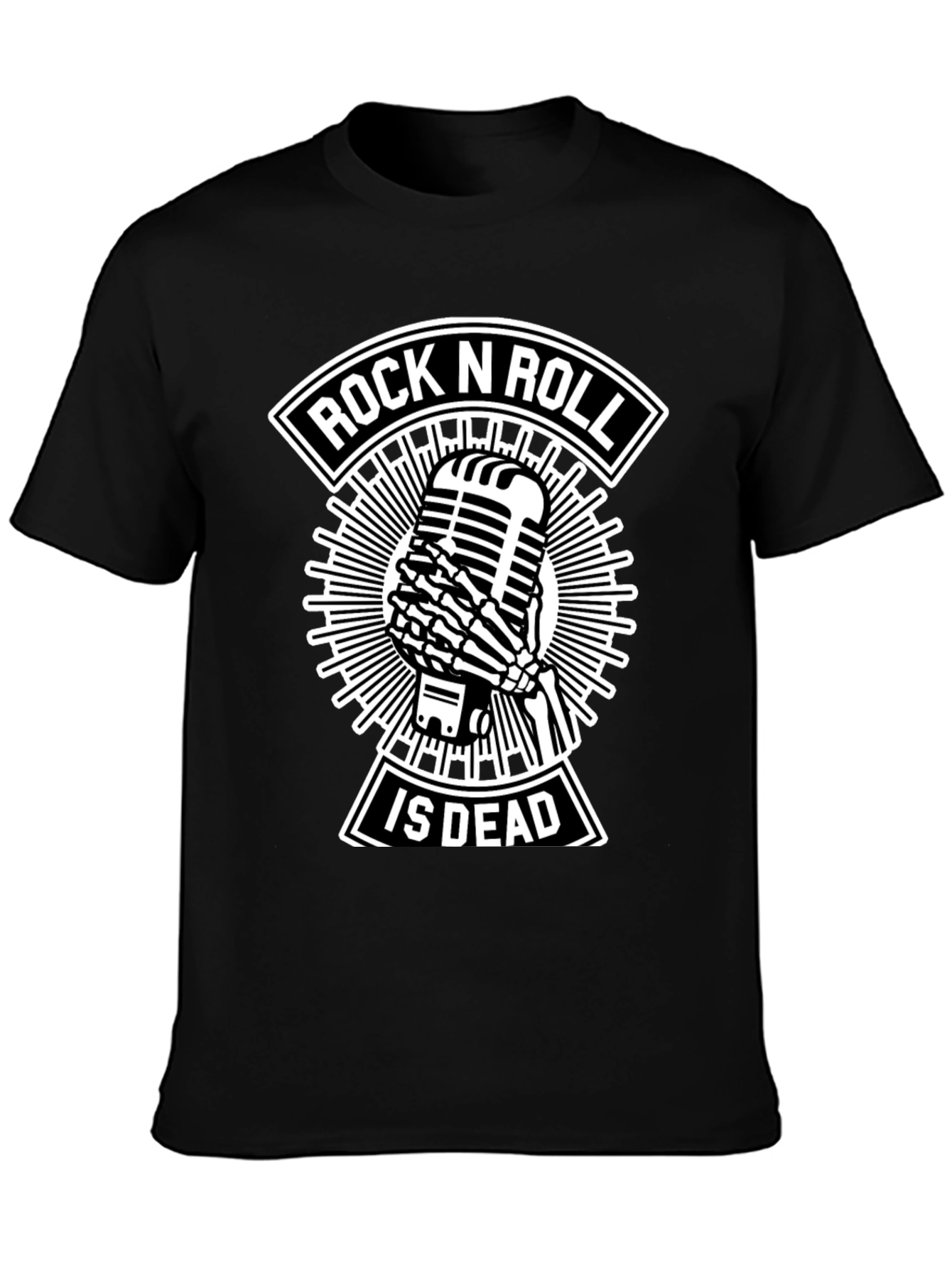 Rock N Roll Is Dead Black T-Shirt