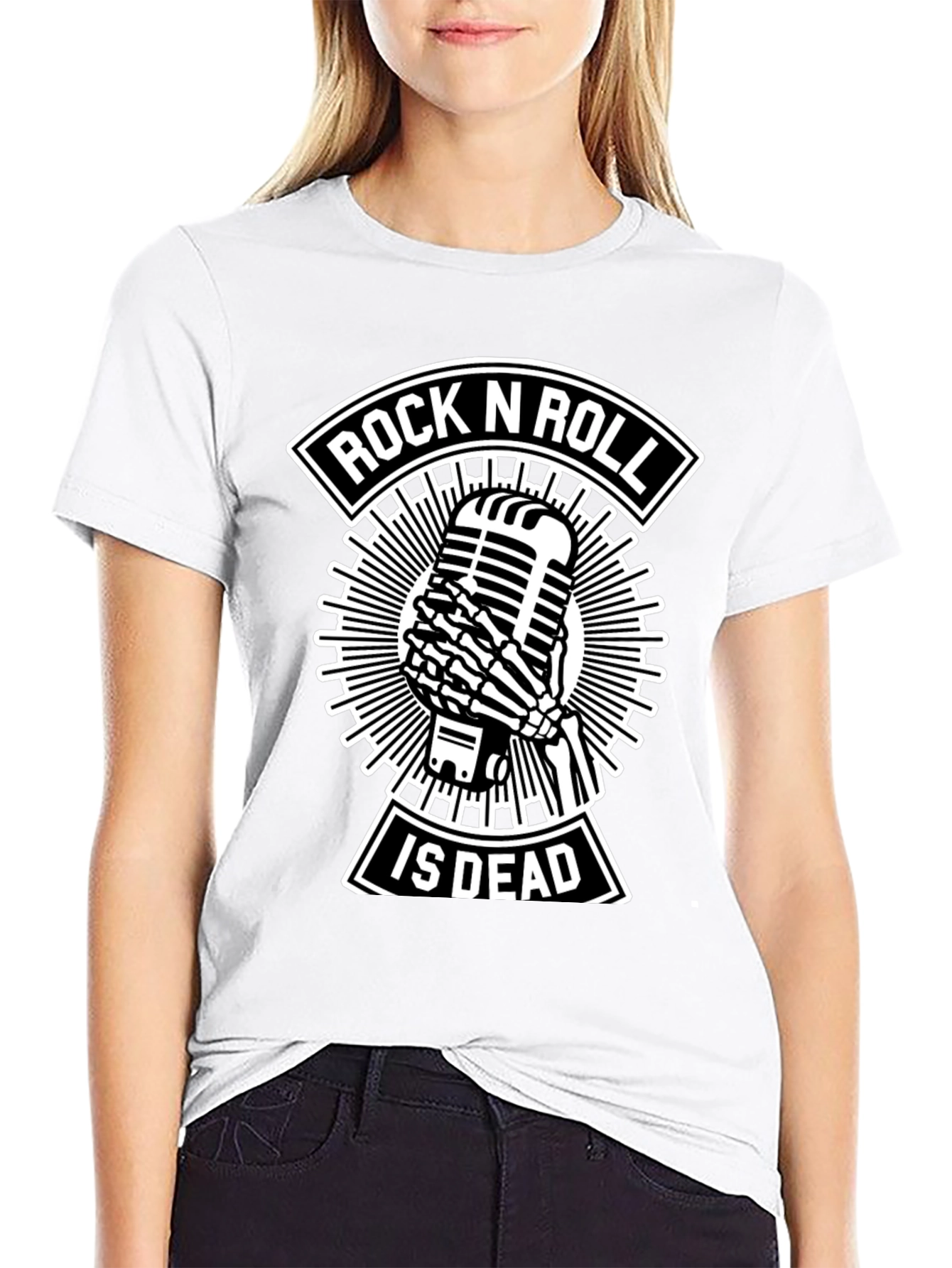 Rock N Roll Is Dead Black T-Shirt