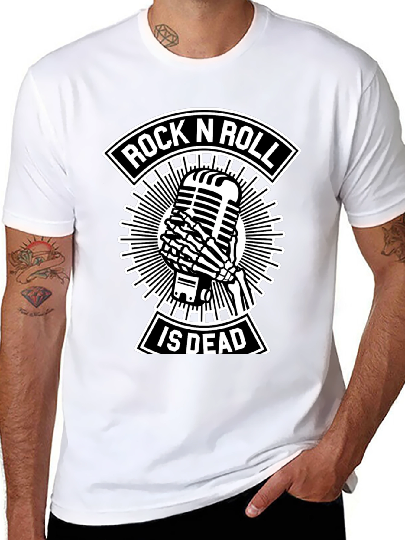 Rock N Roll Is Dead Black T-Shirt