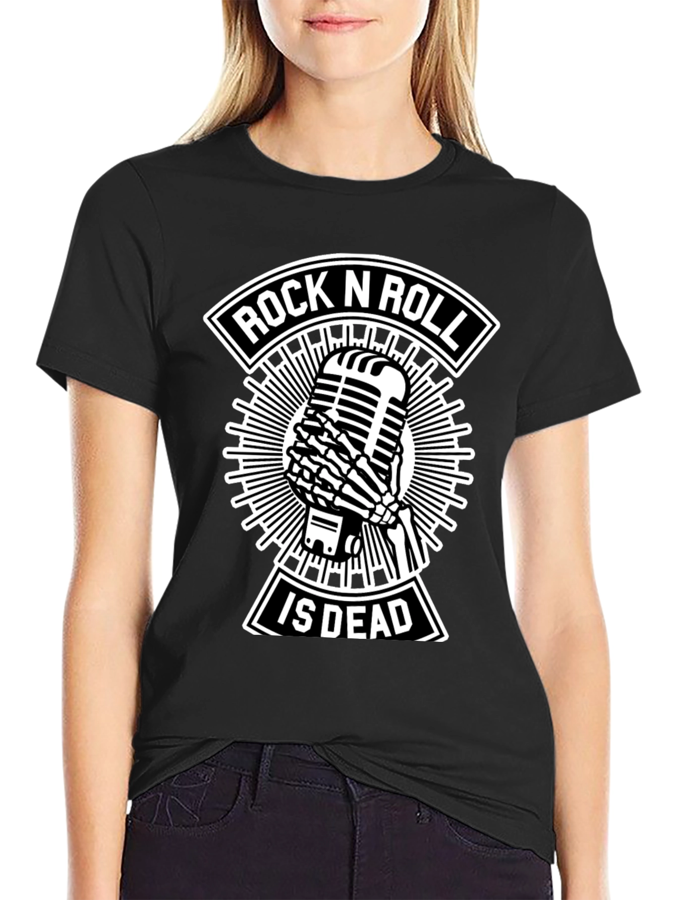 Rock N Roll Is Dead Black T-Shirt