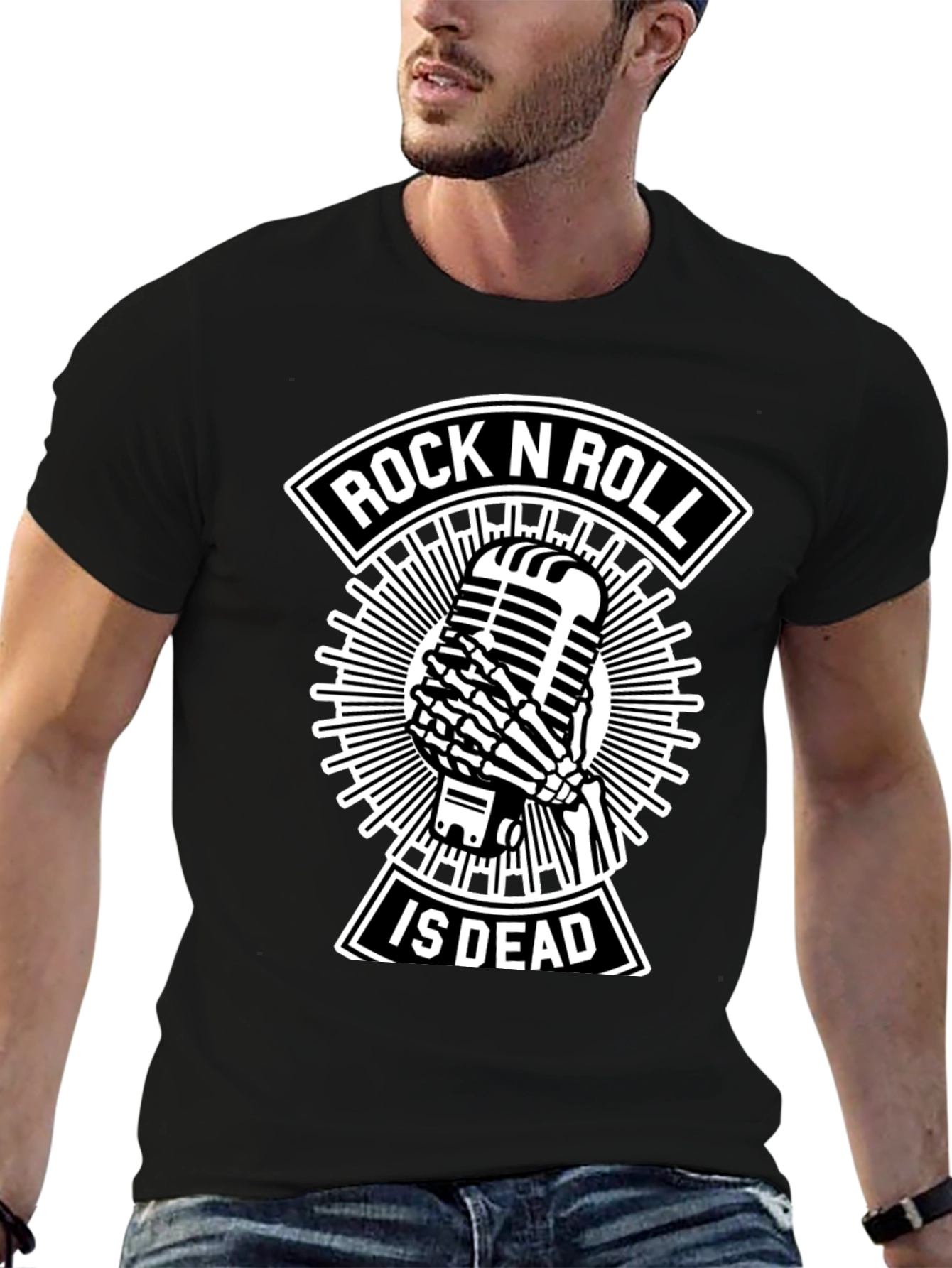 Rock N Roll Is Dead Black T-Shirt