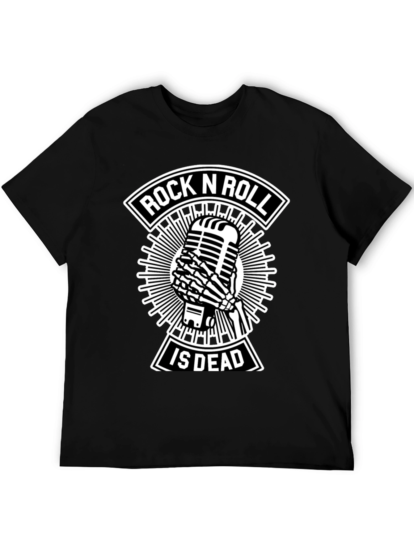 Rock N Roll Is Dead Black T-Shirt
