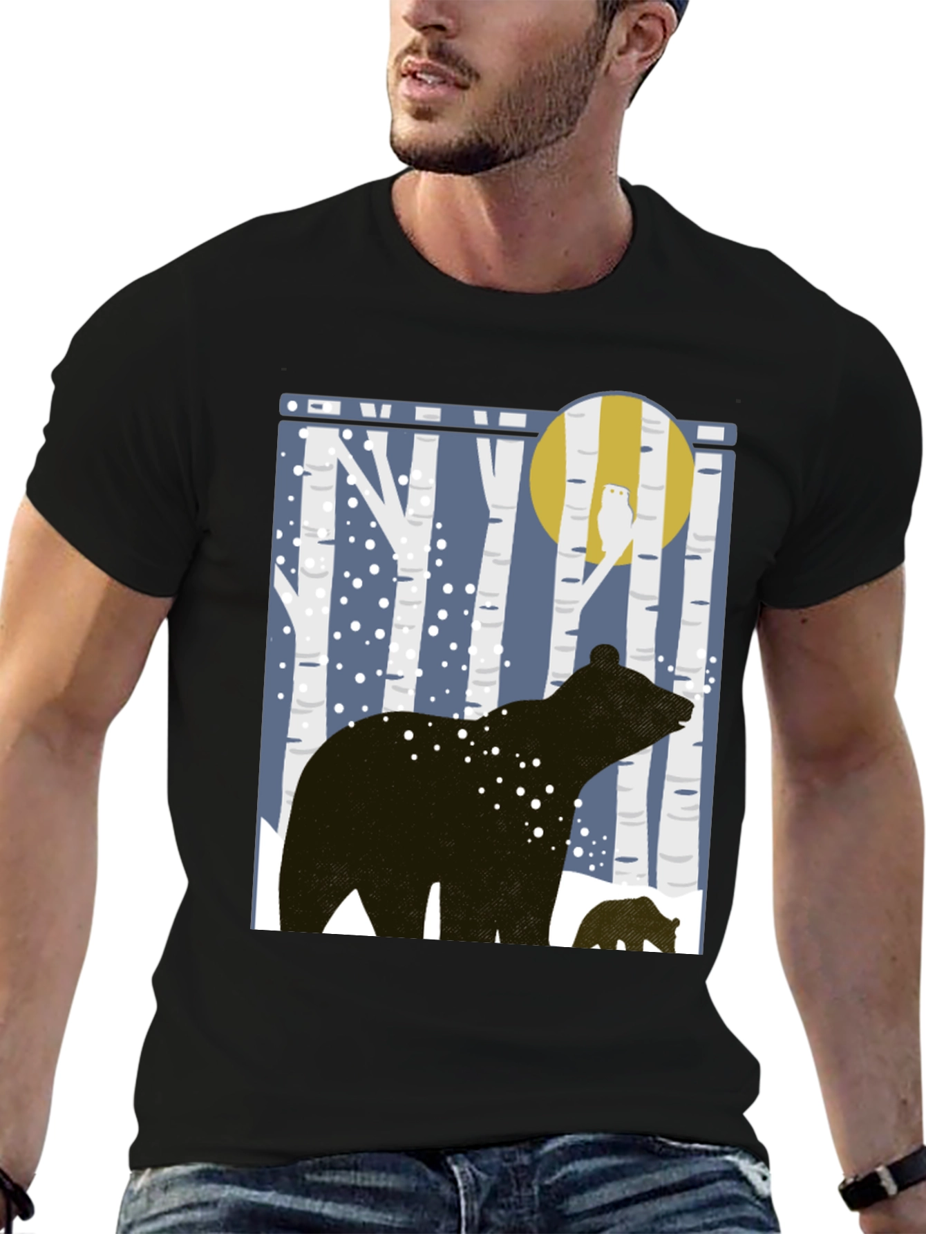 Bear & Cub Forest Graphic Tee