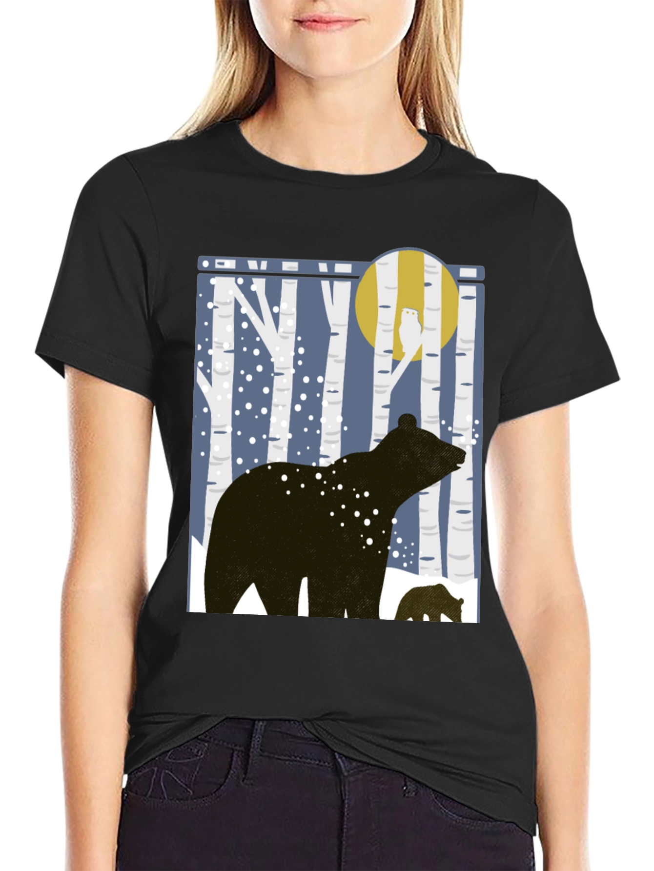 Bear & Cub Forest Graphic Tee