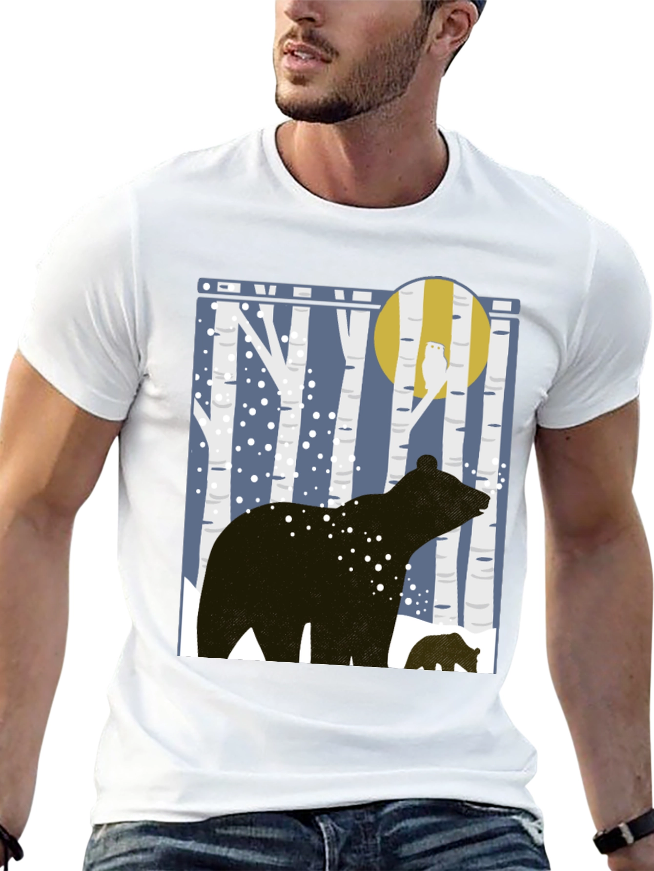 Bear & Cub Forest Graphic Tee
