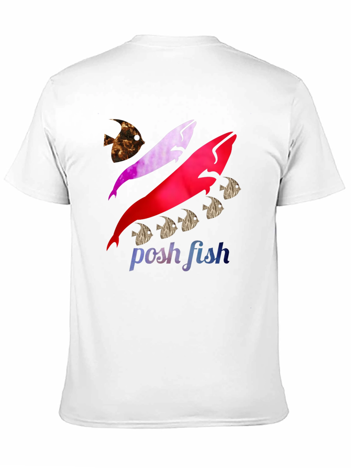 Posh Fish Graphic T-Shirt - Stylish Cotton Tee