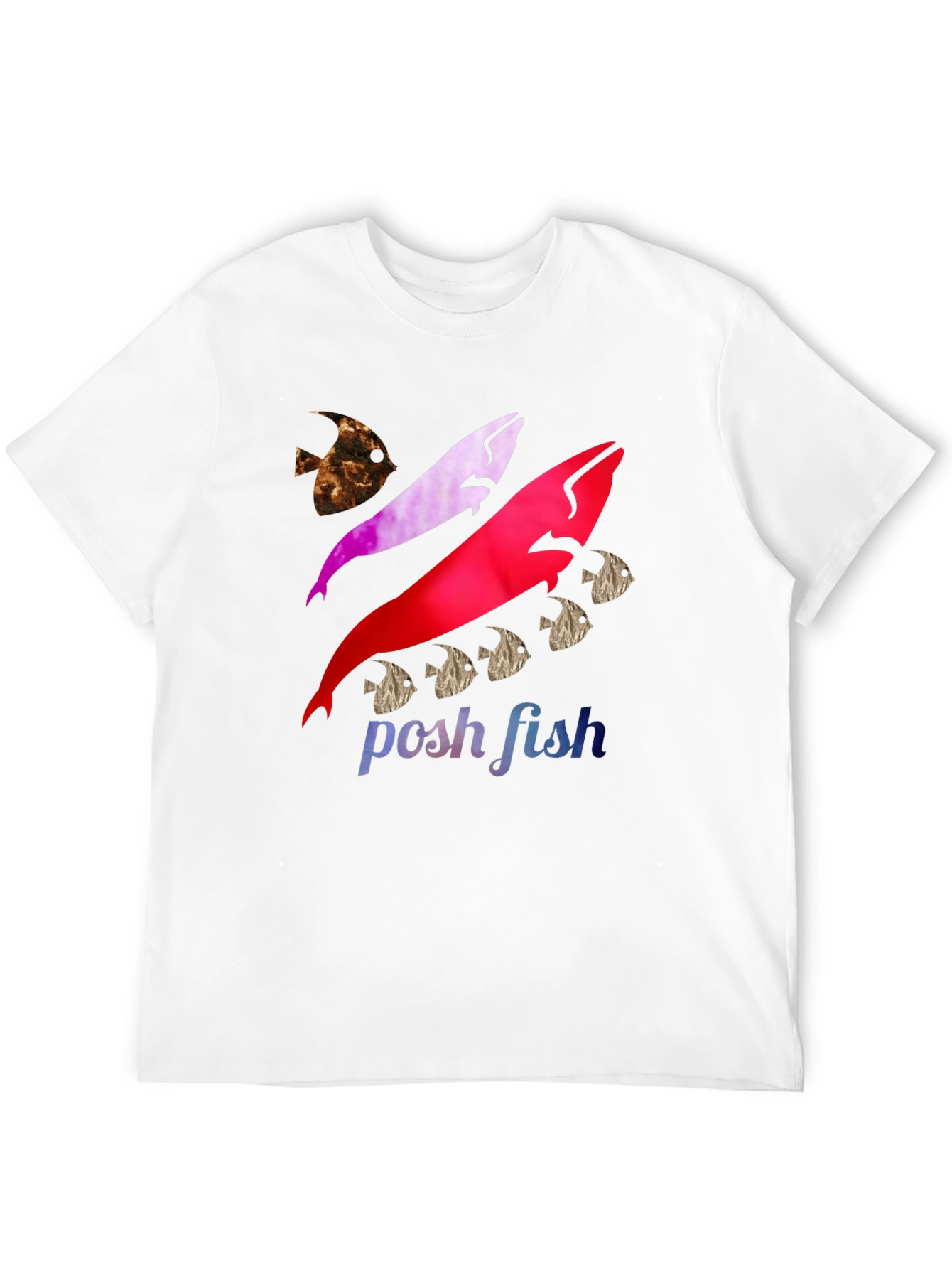 Posh Fish Graphic T-Shirt - Stylish Cotton Tee