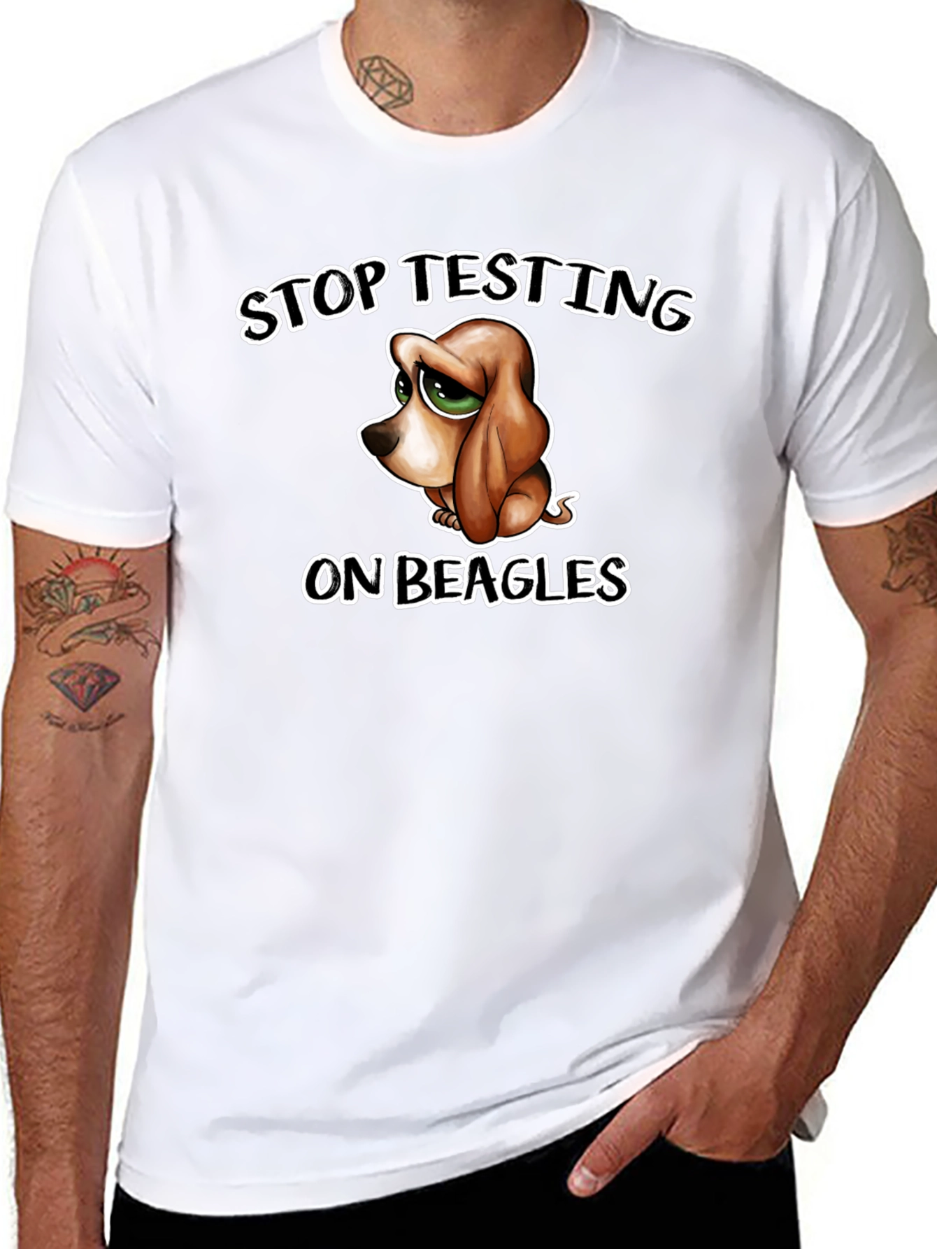 Stop Testing On Beagles T-Shirt