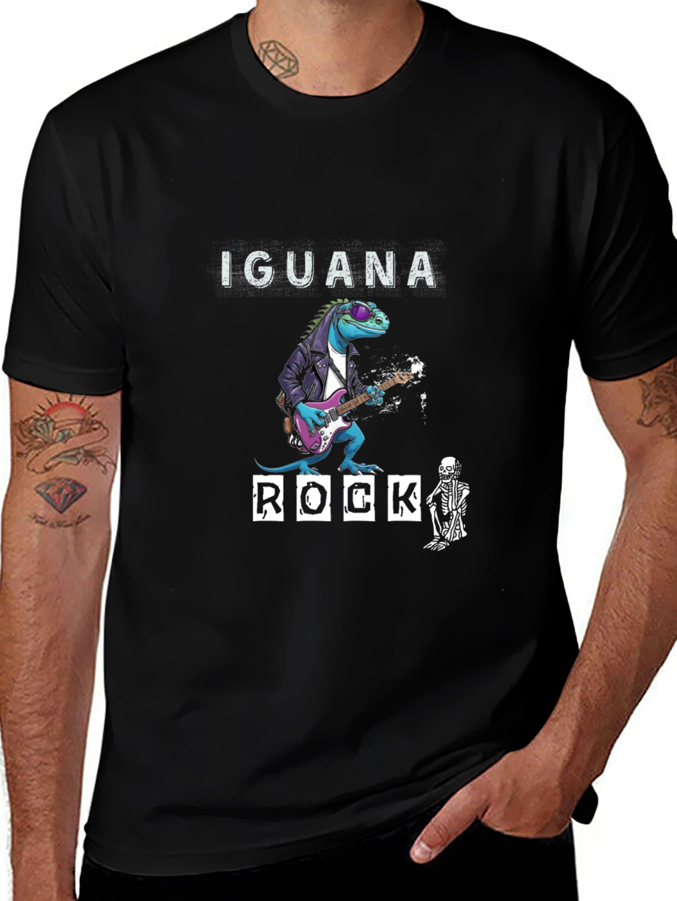 Iguana Rock T-Shirt - Cool Graphic Tee