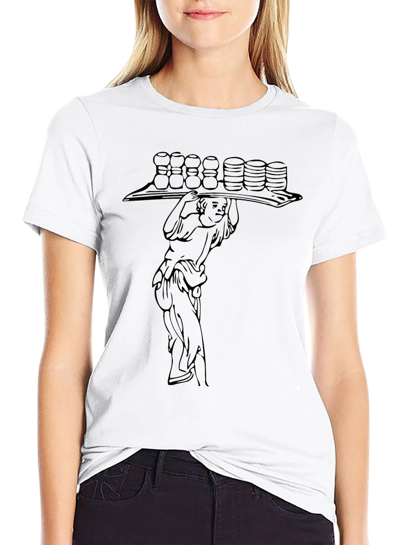 Black Graphic Tee - Atlas Design