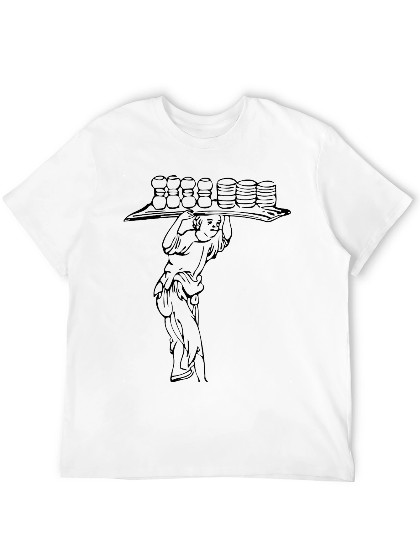 Black Graphic Tee - Atlas Design