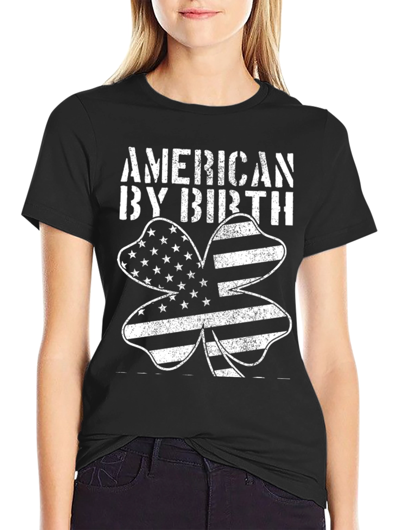 American By Birth Clover Graphic Tee