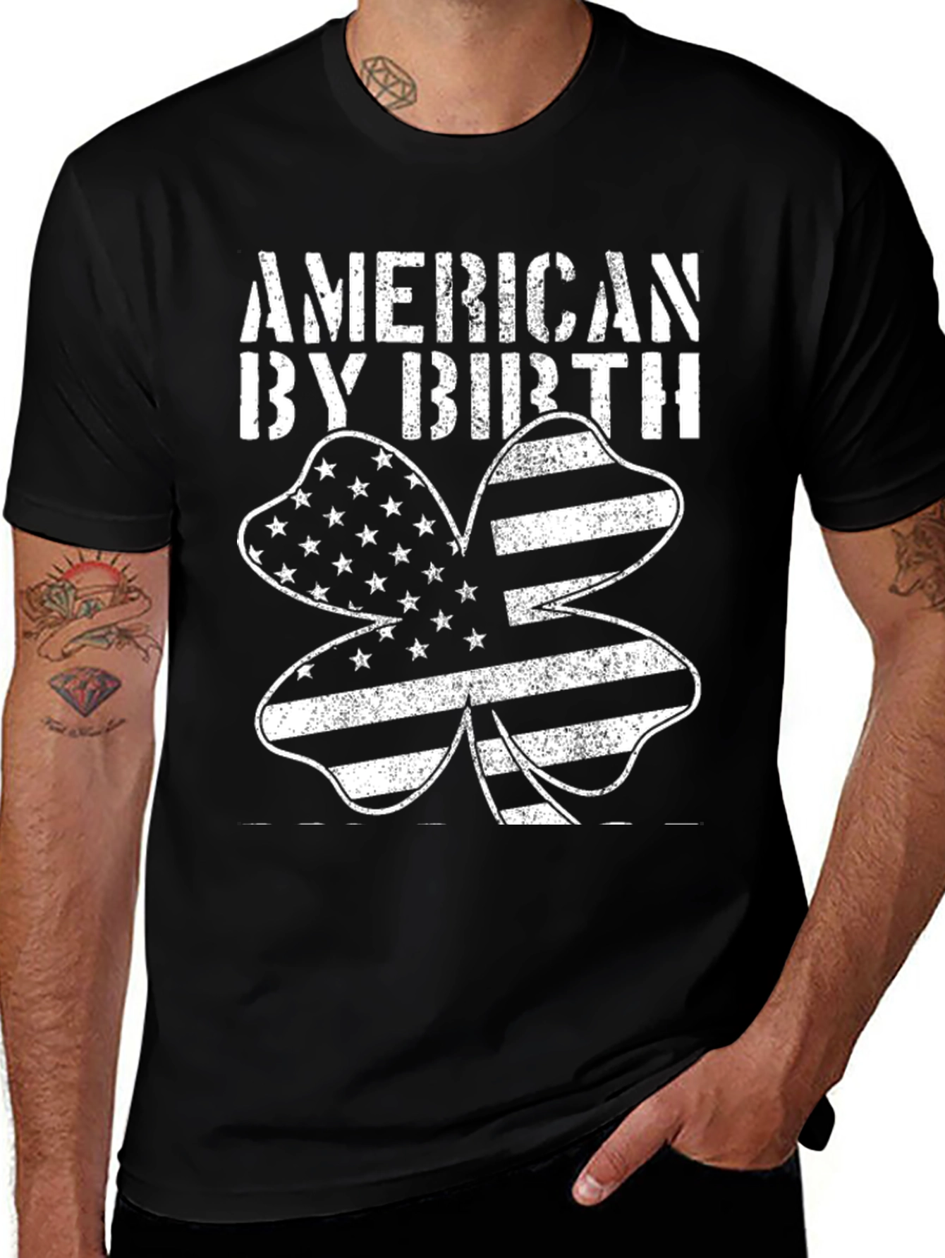 American By Birth Clover Graphic Tee