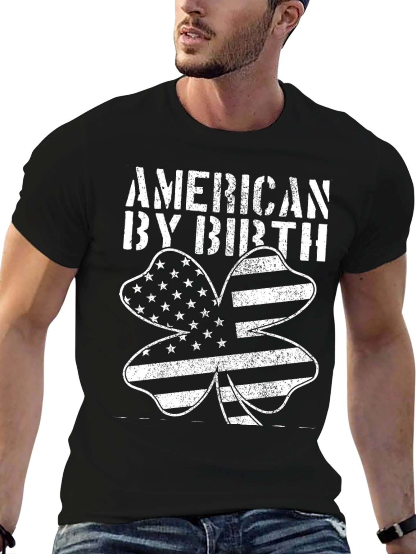 American By Birth Clover Graphic Tee