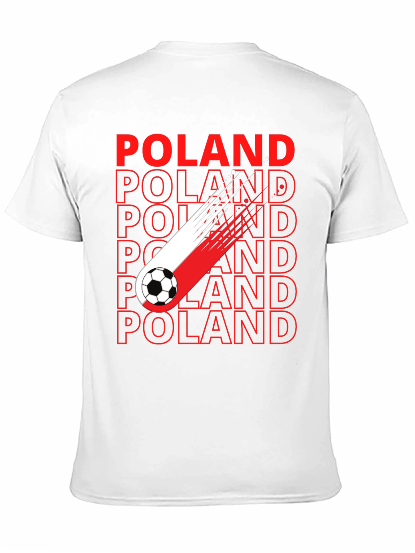 Poland Soccer Fan T-Shirt - Black