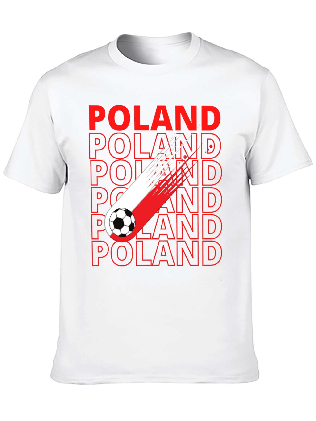 Poland Soccer Fan T-Shirt - Black