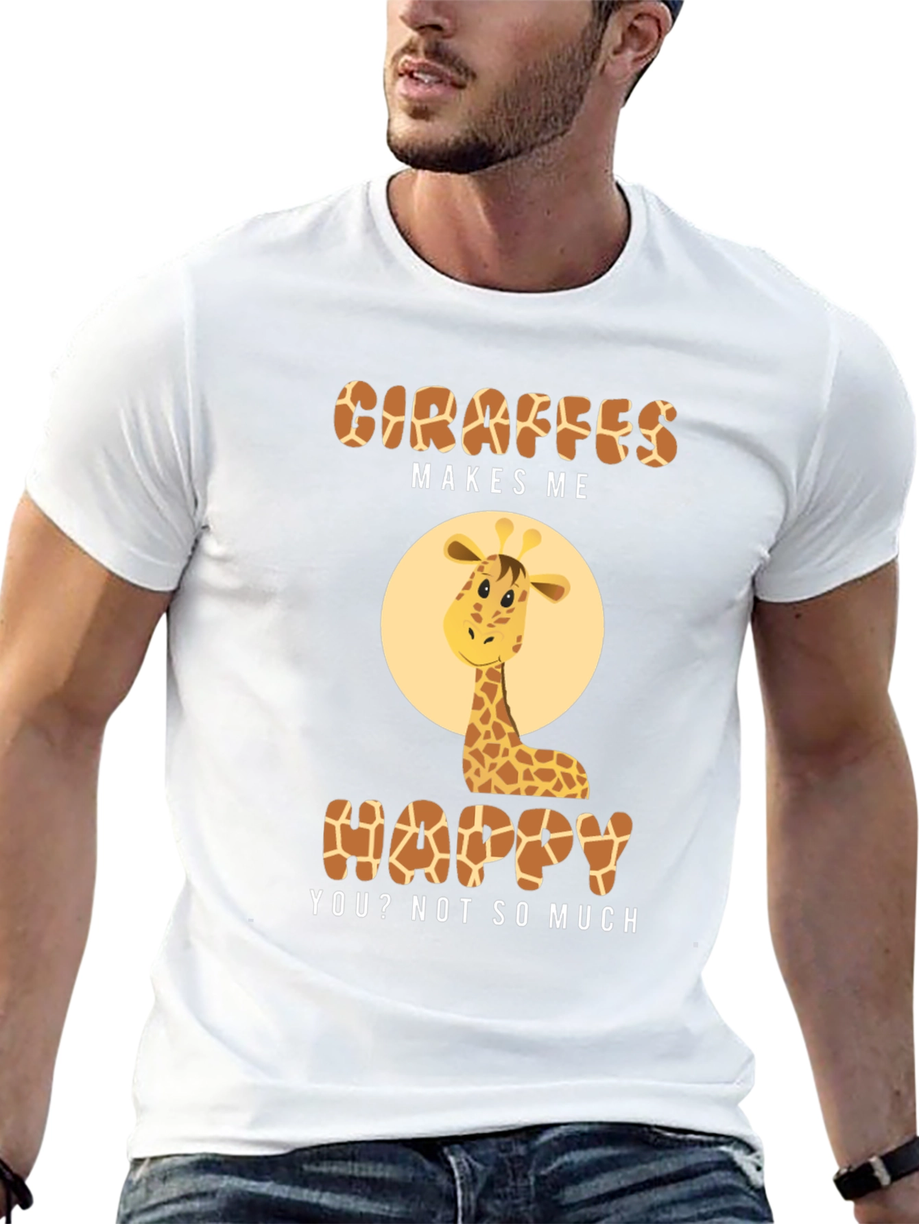 Giraffe Makes Me Happy T-Shirt