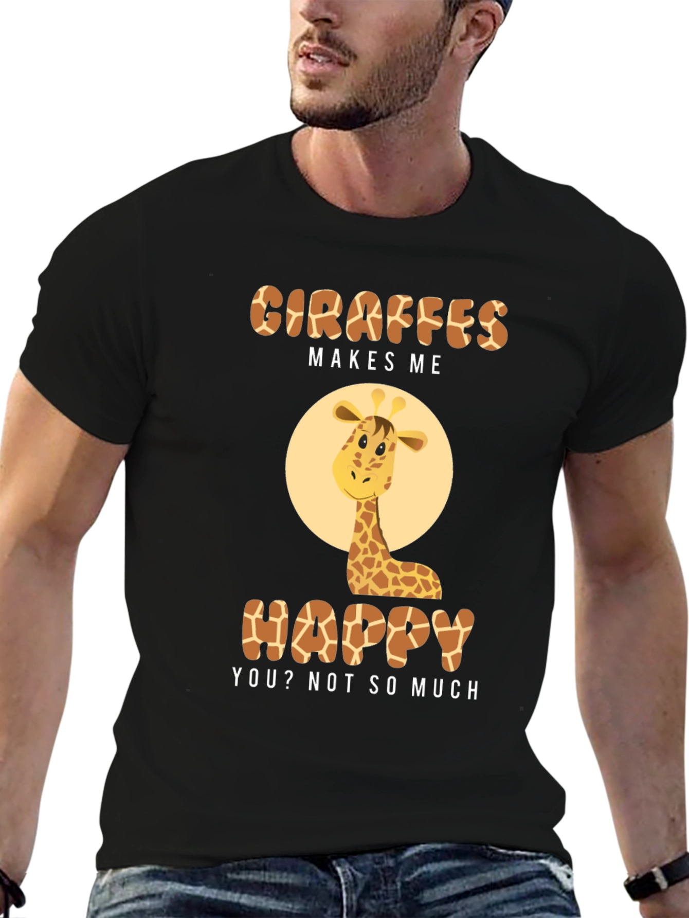 Giraffe Makes Me Happy T-Shirt