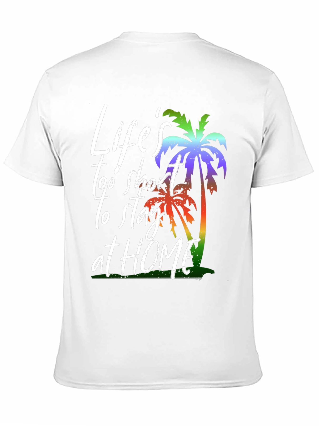 Lifes Too Short Palm Tree Graphic Tee