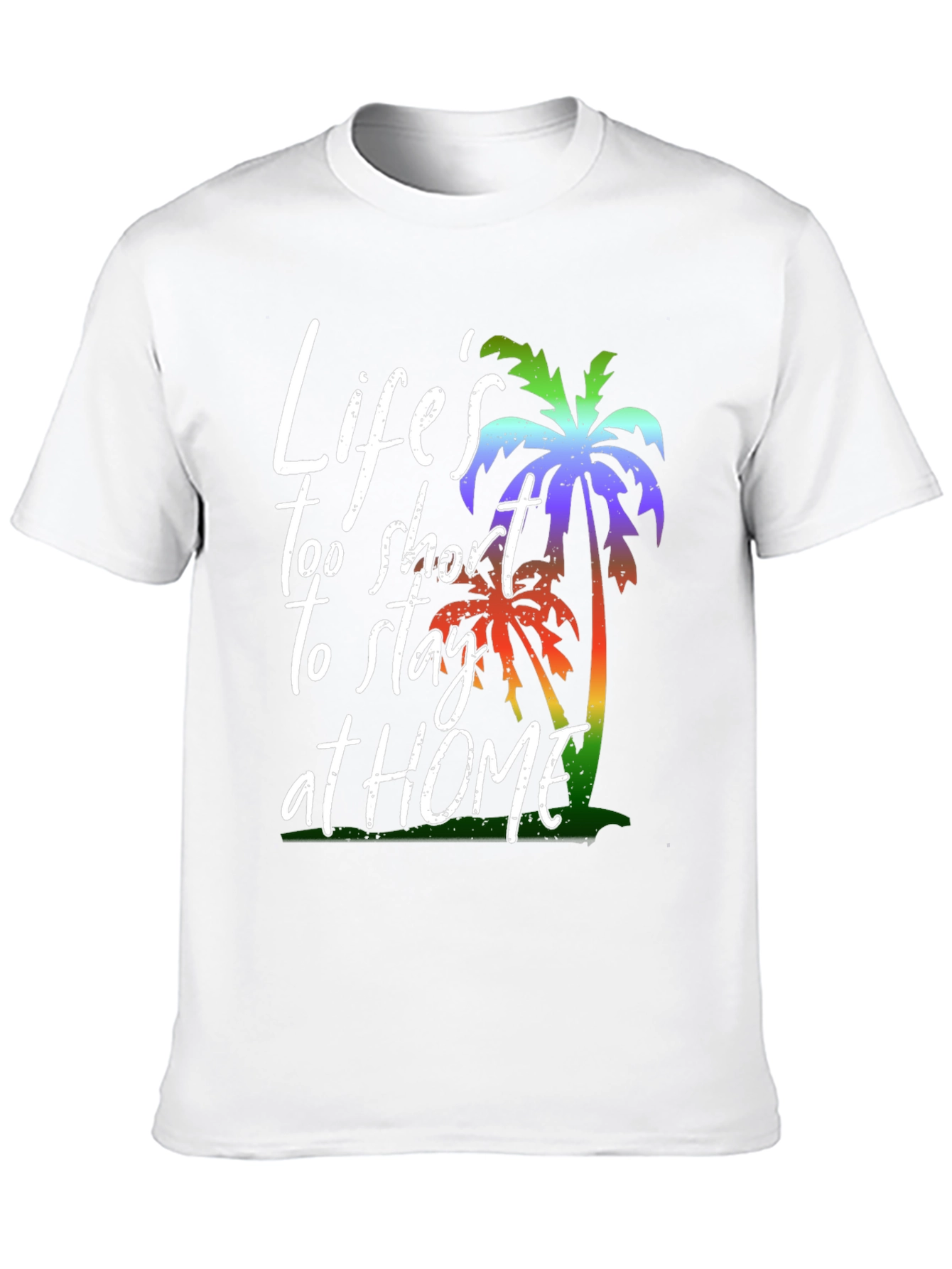 Lifes Too Short Palm Tree Graphic Tee