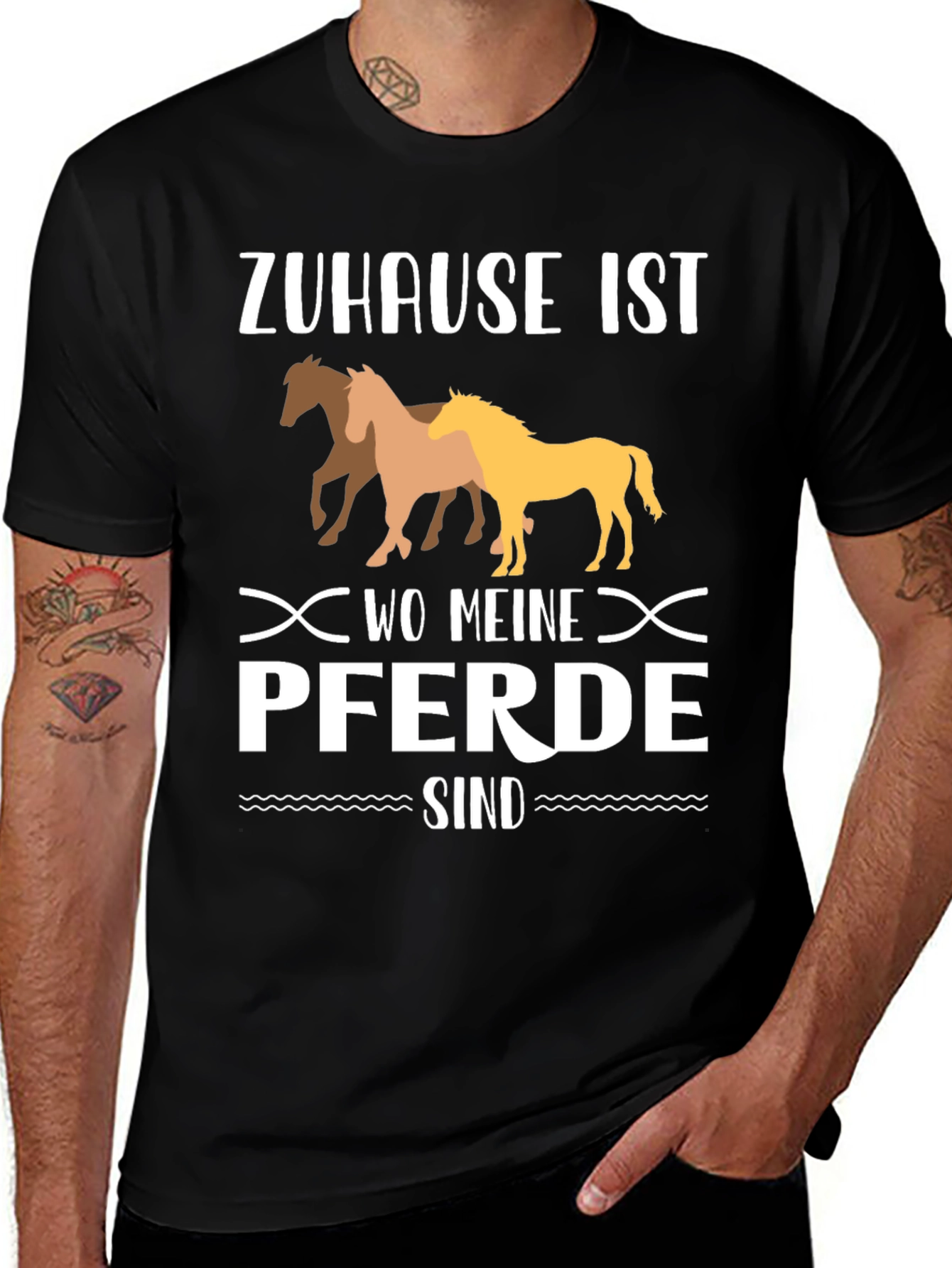 Zuhause Ist Wo Meine Pferde Sind T-Shirt