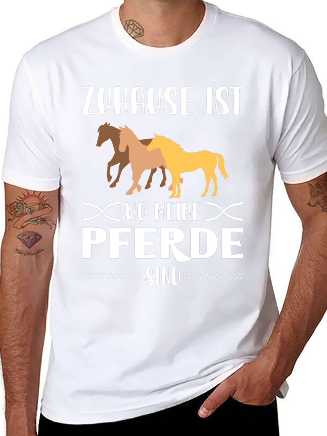 Zuhause Ist Wo Meine Pferde Sind T-Shirt