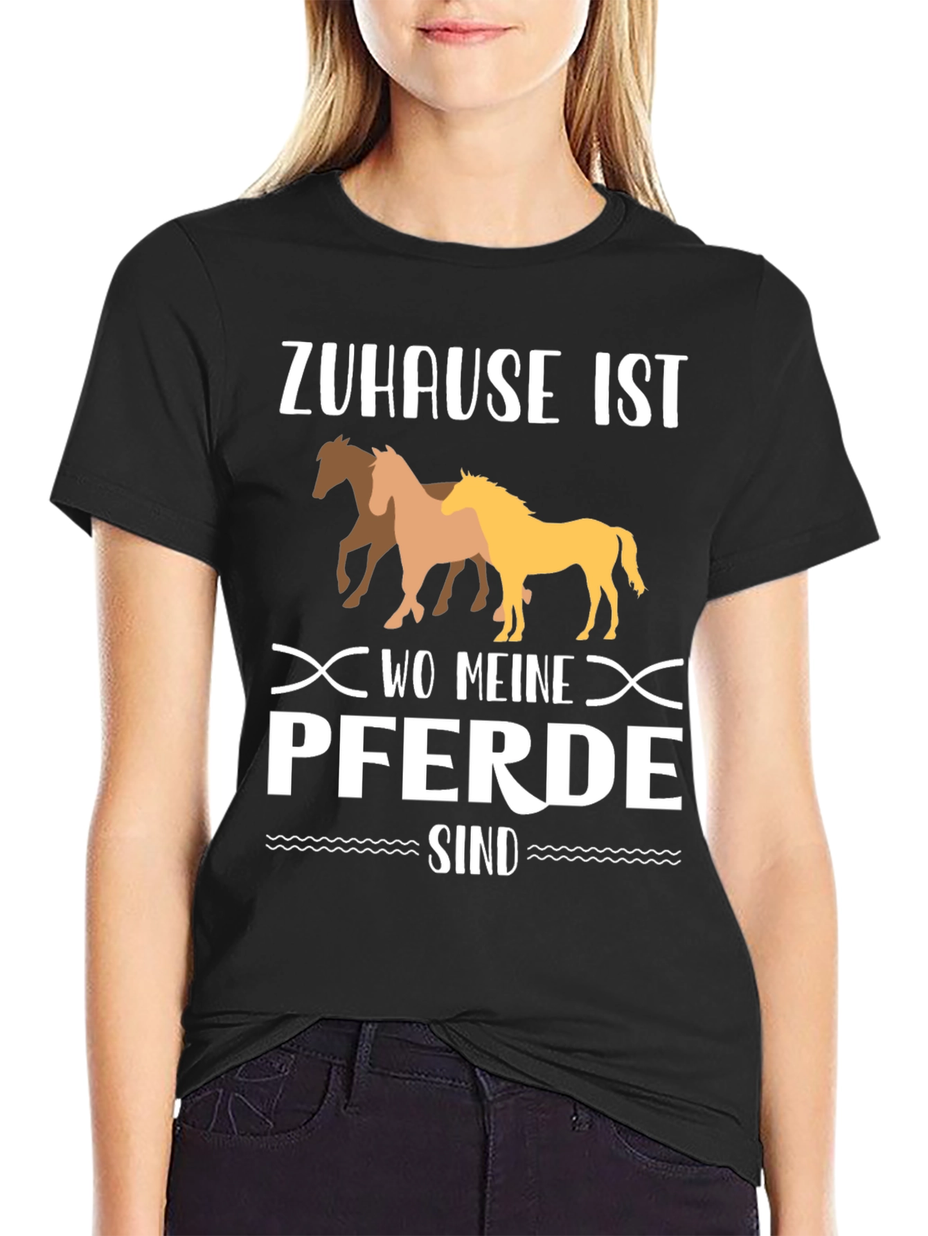Zuhause Ist Wo Meine Pferde Sind T-Shirt