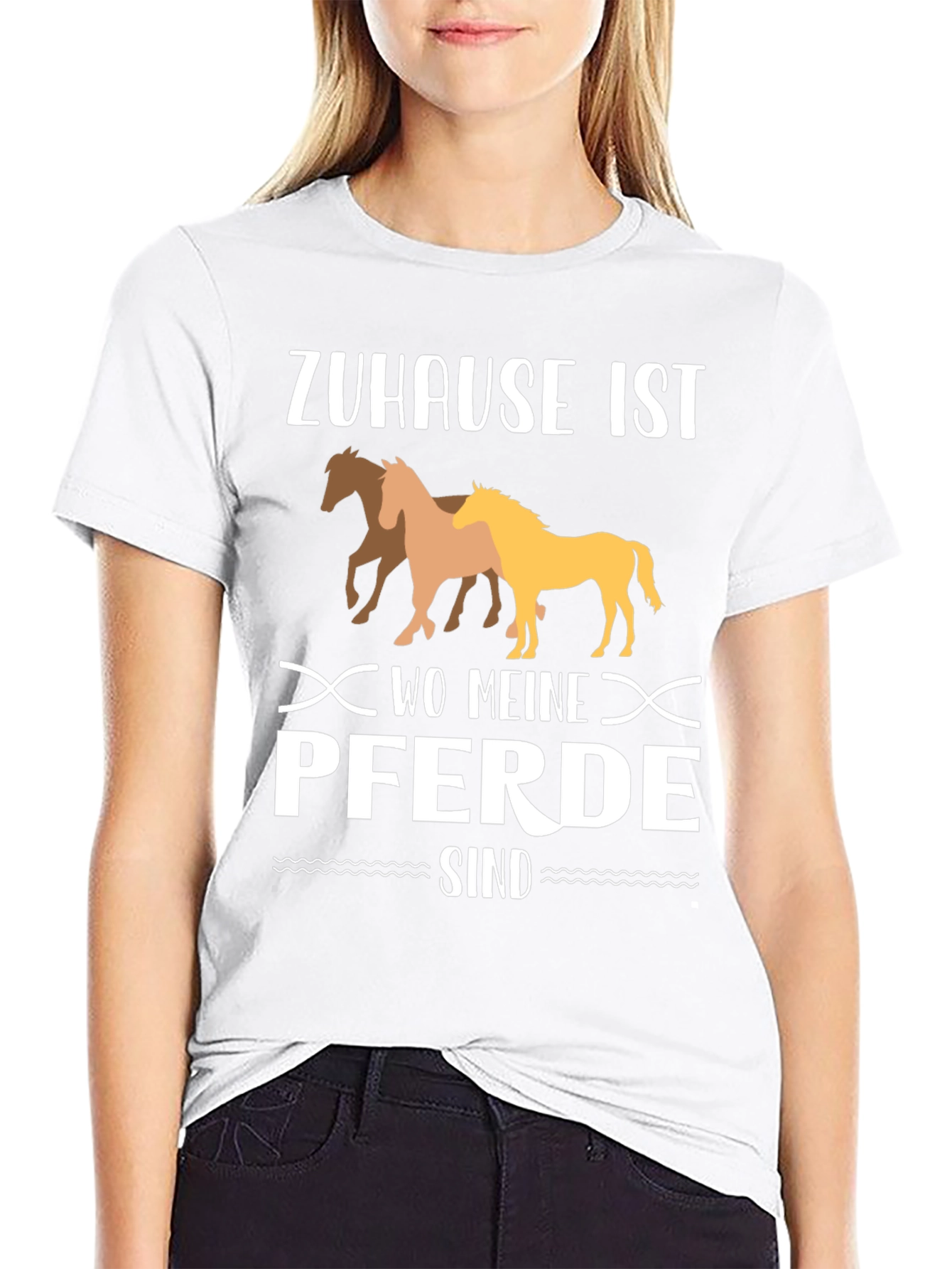 Zuhause Ist Wo Meine Pferde Sind T-Shirt