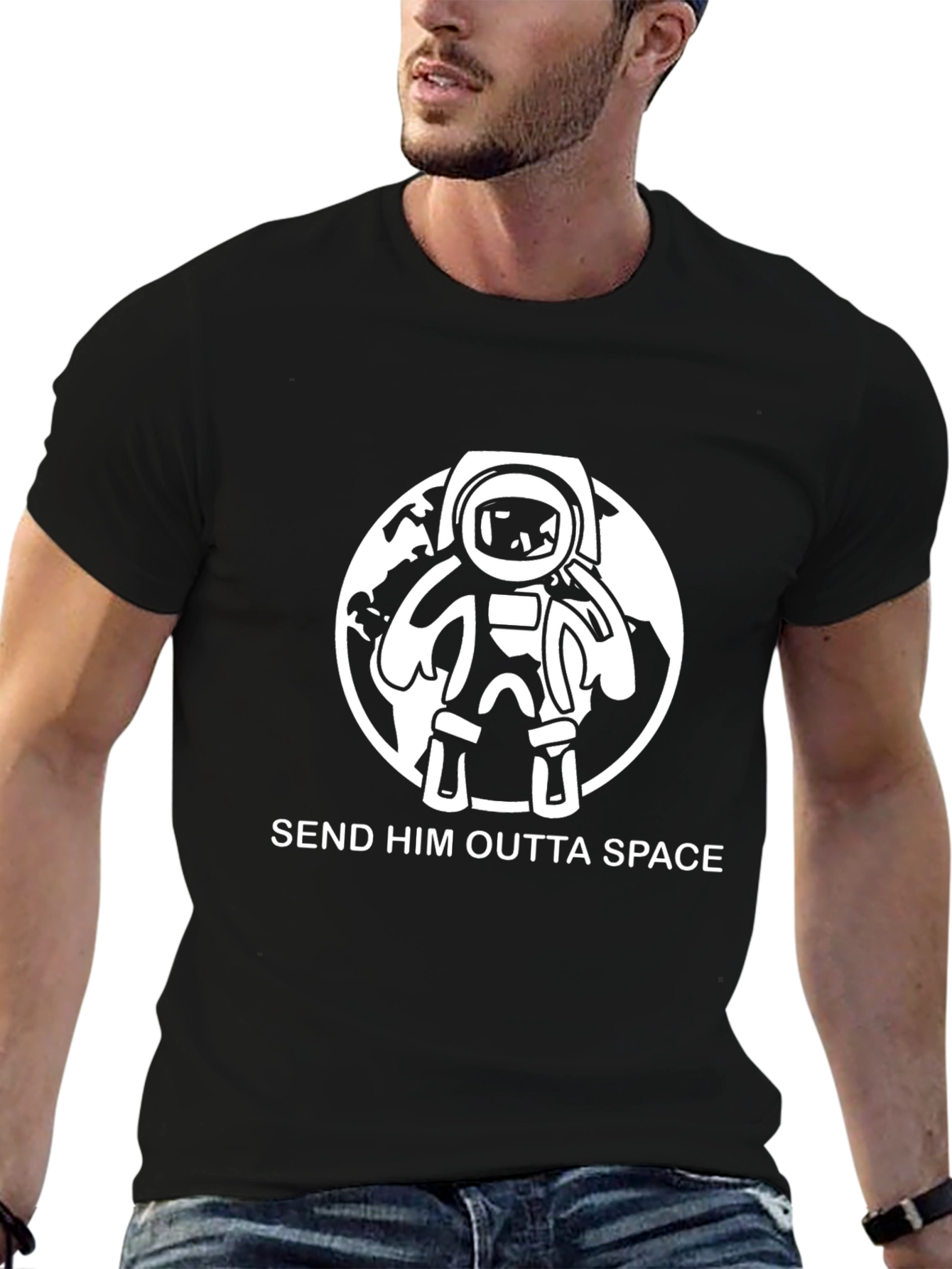 Send Him Outta Space Graphic Tee