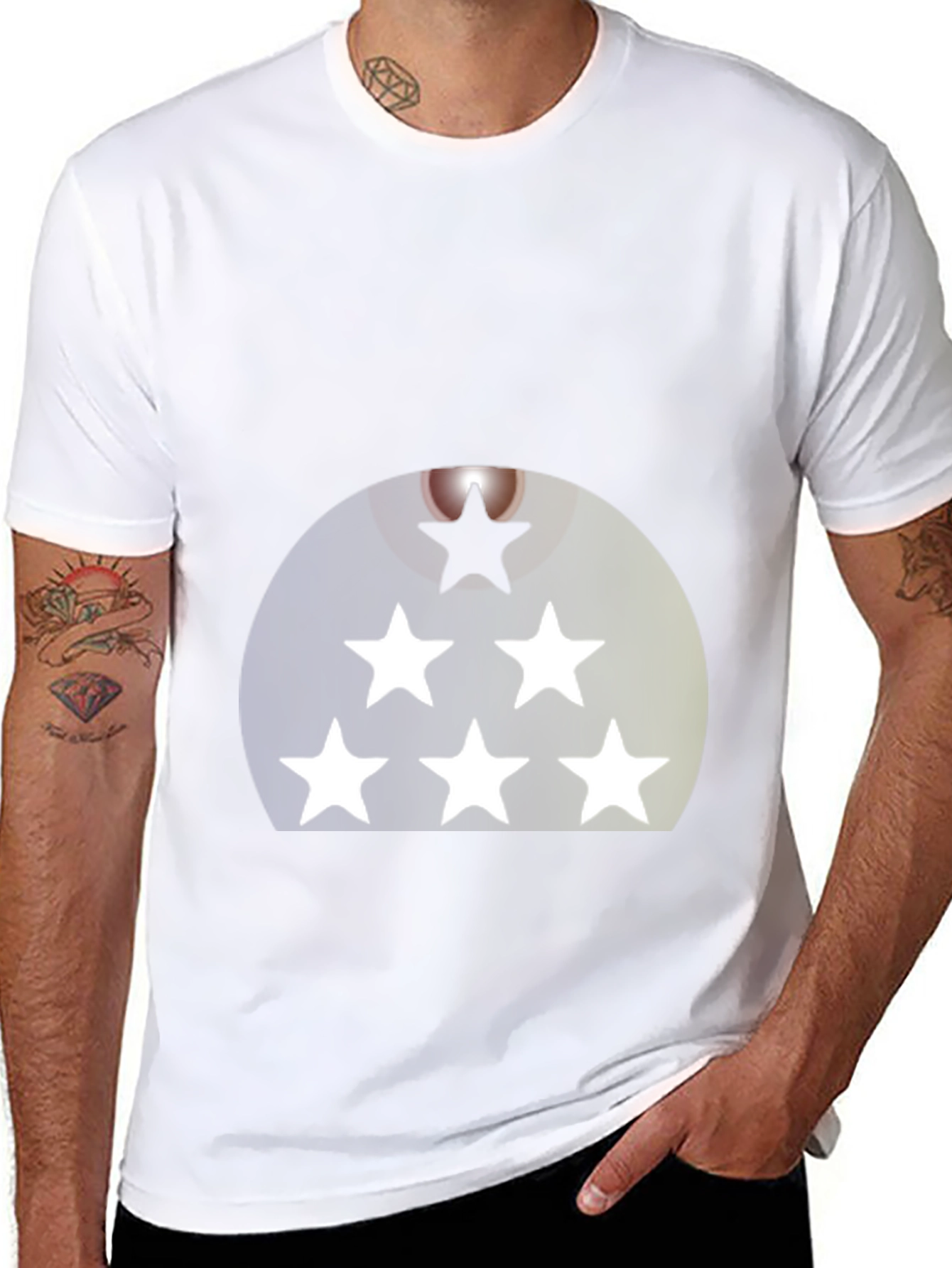 Star Graphic Black T-Shirt - Casual Style